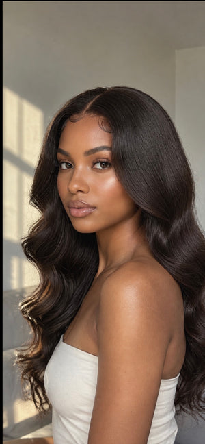 Sixtine — Wig glueless châtain lisse (3)