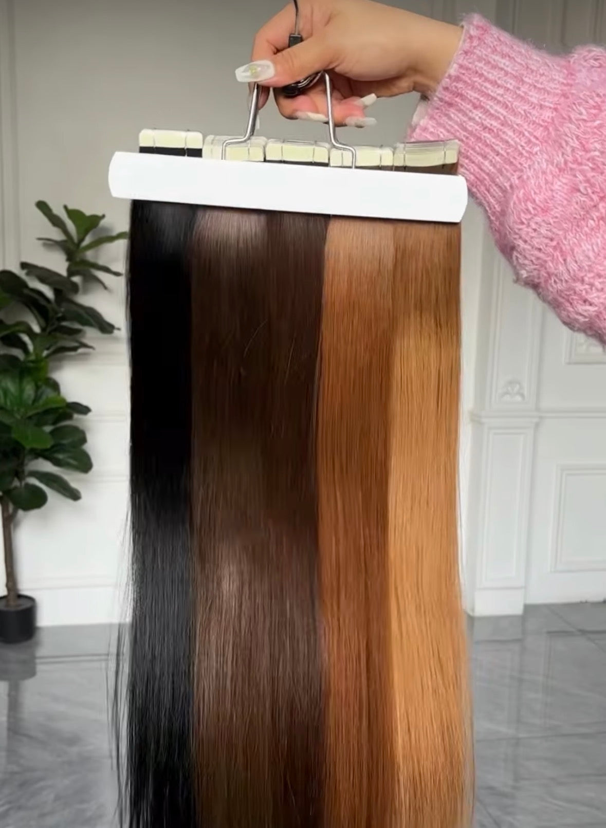 Extensions adhésives colorés