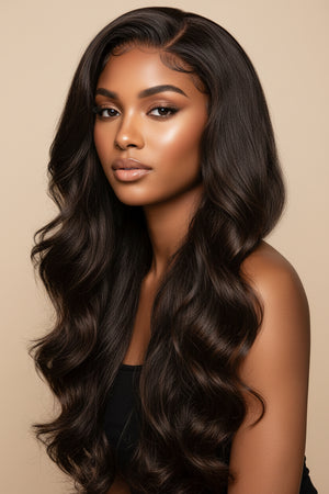 Sixtine — Wig glueless châtain lisse (3)