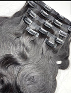 SEAMLESS CLIP INS Cheveux Birmans en Body Wave