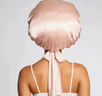 Bonnet en satin Kit-Sch rose