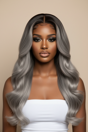 Wig glueless lace front 6" — cheveux indiens vierges