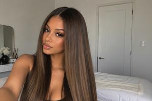 Salomé — Wig glueless mèches miel longue (309)