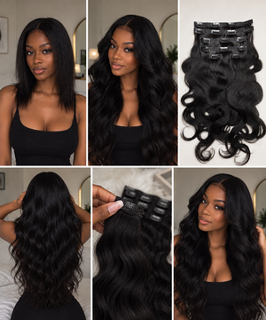 Extensions à clips seamless — Raw hair ondulé