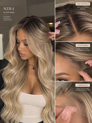 Blanche — Wig glueless brésilienne lace 13x6 (N231-1)
