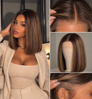 Joséphine — Wig glueless mèches miel (309)