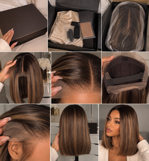Joséphine — Wig glueless mèches miel (309)