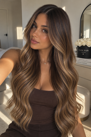 Alix — Wig glueless ombré chocolat (N339)