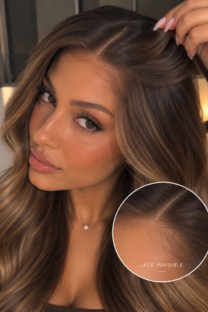 Alix — Wig glueless ombré chocolat (N339)