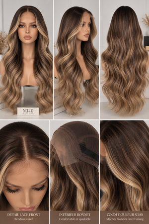 Adèle — Wig glueless brun chocolat (340)