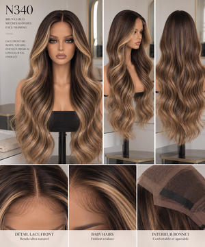 Adèle — Wig glueless brun chocolat (340)